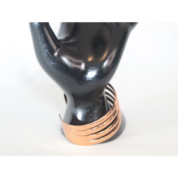 Chunky Copper Cuff Bracelet - Picture 7 of 8